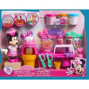 DISNEY Minnie Mouse Sweets And Treats 16 Piece Set Modeling Compounds NEW